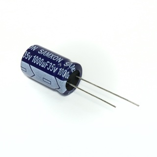 C 1000uF 35V 85°C Capacitor คาปาซิเตอร์ ขนาด 12.5x20 mm. ยี่ห้อ SAMXON