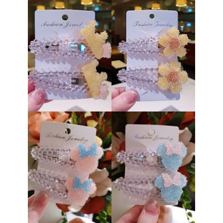 คู่ละ 25 บาท กิ๊บติดผมดอกไม้ รูปมิกกี้ รูปมงกุฏเจ้าหญิง