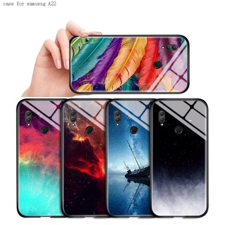 Compatible With Samsung Galaxy A13 A23 A33 A53 A73 A22 4G 5G เคสซัมซุง สำหรับ Case Aurora Gradient เคส เคสโทรศัพท์ เคสมือถือ