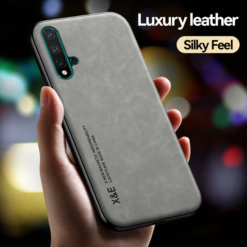 Huawei Nova 5T 7i 7 7Pro 7SE 9 9se 9Pro 4e 10 10Pro 5 5Pro หรูหรา pu หนังสัตว์ พื้นผิว แม่เหล็กติดรถยนต์ อ่อนนุ่ม กันกระแทก เคสโทรศัพท์มือถือ