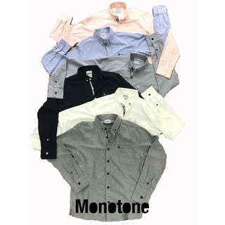 Monotone  เสื้อเชิ้ต แขนยาว รุ่น Basic Oxford Shirt 001