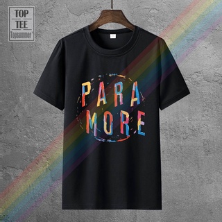 เสื้อยืดคอกลม ผ้าฝ้าย พิมพ์ลาย Paramore สีดํา สําหรับผู้ชาย