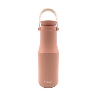 ภาชนะใส่น้ำ กระติกสูญญากาศ LOCKNLOCK METRO TUMBLER 470 มล. สีชมพู ใช้สำหรับบรรจุเครื่องดื่ม