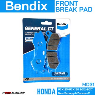 Bendix ผ้าเบรกหน้า MD31 PCX125/PCX150 2012-2017 New Scoopy-i/Zoomer-X