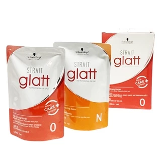 (แบบกล่อง) Schwarzkopf Strait Glatt ชวาร์สคอฟ ยืดผม แกลทท์ 120 ml.