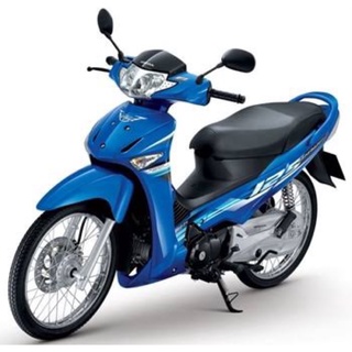 ชุดสีสติ๊กเกอร์wave125 iไฟเลี้ยวบังลมปี54รถสีน้ำเงิน