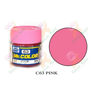 สีสูตรทินเนอร์ Mr.hobby Mr.color C63 Pink Gloss 10ml