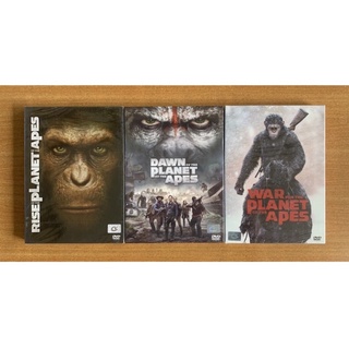 DVD : Planet of the Apes ภาค 1 Rise, 2 Dawn, 3 War พิภพวานร [มือ 1 ปกสวม] ดีวีดี หนัง แผ่นแท้ ตรงปก