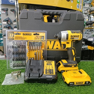 {ผ่อน0%10เดือน X 659บาท}DEWALT ไขควงกระแทกไร้สาย 18V.BL+DW2163  DCF7871D2A