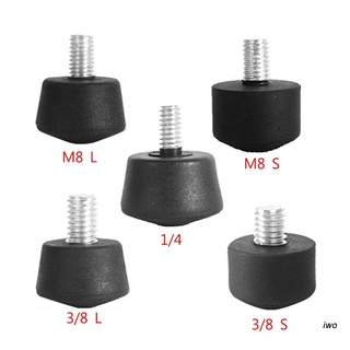 Iwo แผ่นยางรองขาตั้งกล้อง กันลื่น สําหรับขาตั้งกล้อง Monopod 3/8 นิ้ว 1/4 นิ้ว M8