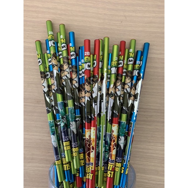 สินค้าใหม่ ‼️  ดินสอไม้ ลาย Ben10 ไส้ 2B (ร้านคละสีให้นะคะ)