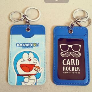 #พวงกุญแจ #ป้ายชื่อ #ใส่บัตร ใส่ได้ 2 ด้าน ลาย #โดเรม่อน #Doraemon (รูปที่ถ่ายเป็น รูปด้านหน้า ด้านหลัง)