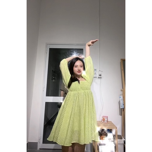 D51-BVND เดรสลายตารางหมากรุก