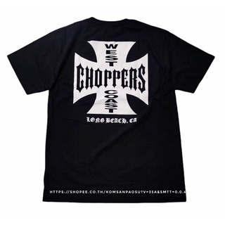 คอตต้อนคอกลม♧☃▨เสื้อ westcoast choppers เสื้อยืด WESTCOAST CHOPPERSS-5XL