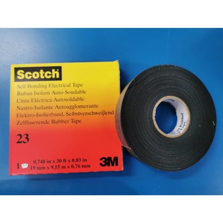 3M™ Scotch® เทปยางละลาย 23, High-Voltage, Self-Fusing Insulating, 19 มิลลิเมตร x 9.15 ม.