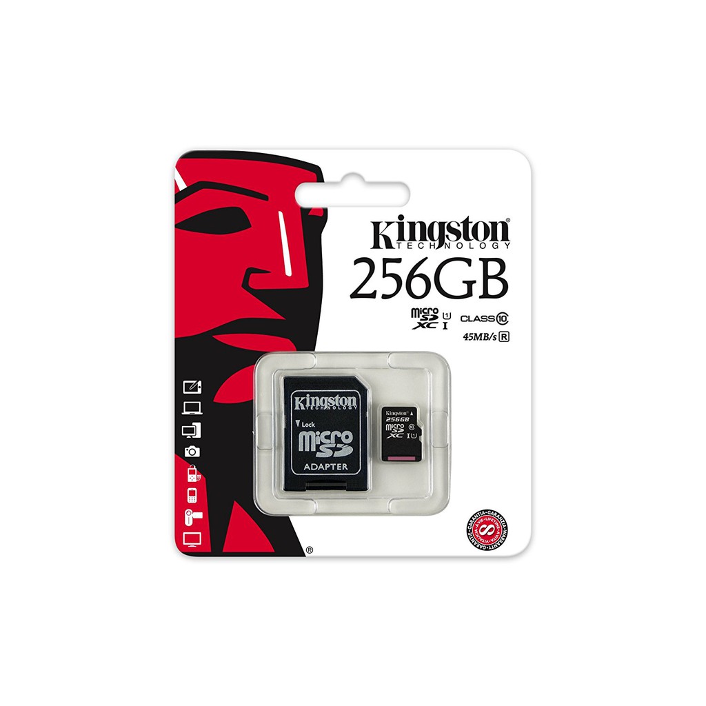 KINSTON 256GB MICRO SDXC I CLASS 10