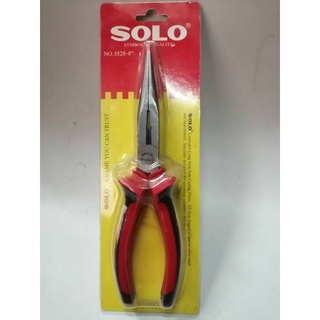 SOLO คีมปากแหลม SOLO ขนาด 8 นิ้ว #5528-8" !!! ราคาดี !!!