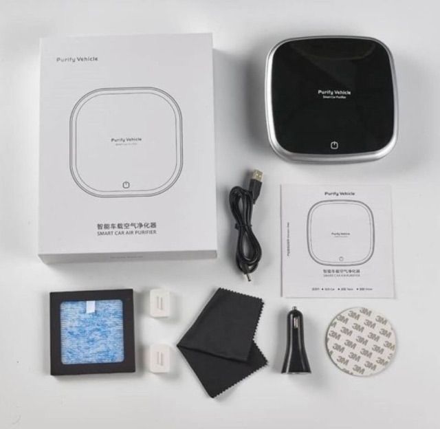 นิยม! เครื่องฟอกอากาศ เครื่องฟอกอากาศในรถ เครื่องฟอกอากาศ 2in1 ใช้ได้ทั้งในรถ และ ในบ้าน กรองฝุ่นpm2.5 กลิ่นแบคท ขายดี!