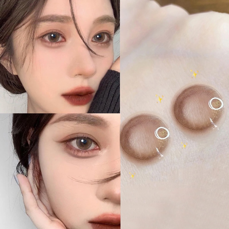 Yimeixi คอนแทคเลนส์สายตาสั้น 2 สี 0.00~-8.00 เกรดธรรมชาติ สีดํา คอนแทคเลนส์ mini คอนแทคเลนส์รายปี คอนเทคเลนส์สายตาสั้น ราคา ถูกที่สุด ดีลบีเคเค แกลเลอรีภาพที่ 9