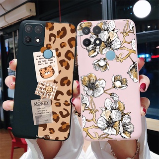 เคส OPPO A15 CPH2185 / A15s CPH2179 เคสโทรศัพท์ซิลิโคน TPU นิ่ม ลายดอกไม้ สีรุ้ง สีลูกกวาด