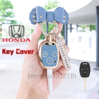 เคสรีโมทกุญแจรถยนต์ ขอบทอง 2 3 4 ปุ่ม สําหรับ honda JAZZ CITY CRV CIVIC ACCORD honda key