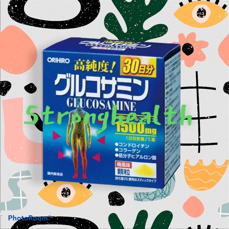 Orihiro glucosamine granules 1500 mg เสริมน้ำไขข้อ ดูแชข้อเสื่อม