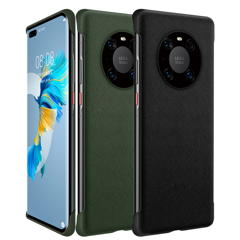 HUAWEI Mate 40 Pro Plus Case Cross เนื้อหนัง PU ฝาหลังเคสเกราะป้องกันสําหรับ Mate40 Pro +