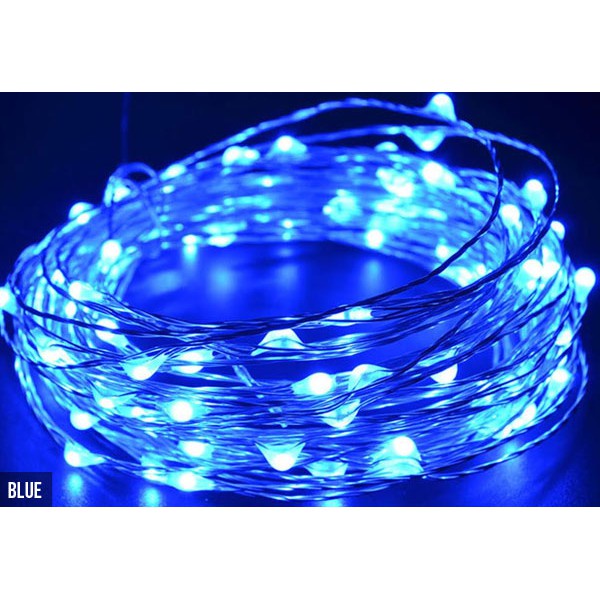 ไฟประดับตกแต่ง LED 50ดวง หยดน้ำ ใช้ถ่าน AA 3ก้อน 5เมตร กะพริบ หลากสี #88200-88214 ไม่แถมถ่าน
