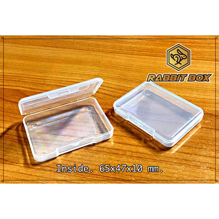 กล่องพลาสติก ขนาด 65x47x10 mm. จำนวน 3 ชิ้น