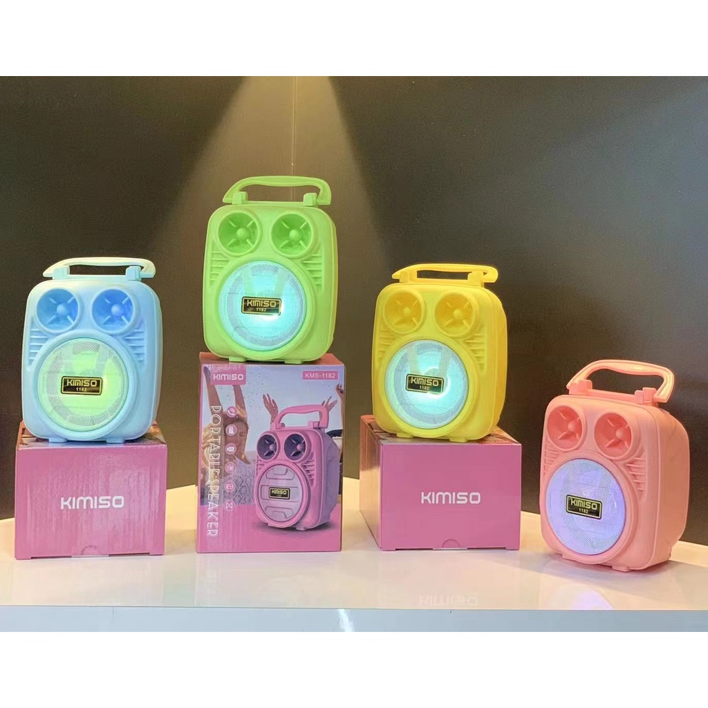 ลำโพงบลูทูธ รุ่น KMS-1182/KMS-1182M เสียงดี สวยๆดอกลำโพง 3 นิ้ว ขนาดพกพา น้ำหนักเบา