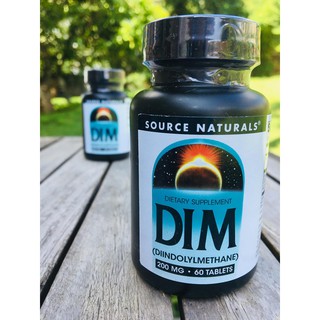 DIM 200 mg 60 Tablets (Source Naturals) Diindolylmethane with  BioPerine® ปรับสมดุลฮอร์โมน