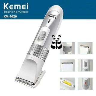 Kemei KM-9020 แบตตาเลี่ยน ปัตตาเลี่ยน ตัดผม ไร้สาย ใบมีดอัลลอยด์ไททาเนี่ยม (มี2สี เงิน และ ทอง)