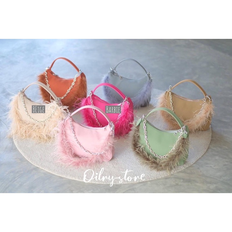 Hobo แถมสายขนเฟอร์ Lastel by Oilrystore