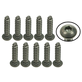 3Racing TS-BSM312S M3 x 12 Titanium Button Head Hex Socket - Self Tapping (10 Pcs)