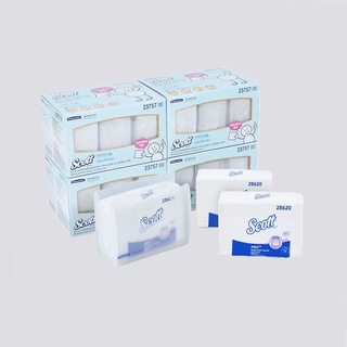 กระดาษเช็ดมือ พร้อมกล่องตั้งโต๊ะอะคริลิค แพ็ค 3 ชิ้น กระดาษทิชชู paper towel with acrylic table box, pack of 3 pieces