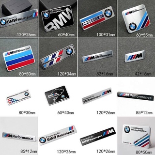 【Barley】 BMW Metal Decorative Sticker Bmw1 Series 3 Series 5 Series 7 Series 3204 X1 X3 Modified Car M Label Metal Labeling Scratch Stickers 90Kc