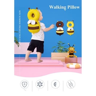 🎈พร้อมส่ง🎈หมอนกันหงายหลัง หมอนกันกระแทกพร้อมสายคล้องไหล่สำหรับเด็ก เป้หมอนกันกระแทกศีรษะ ที่รองกันกระแทกเด็กหงายหลัง