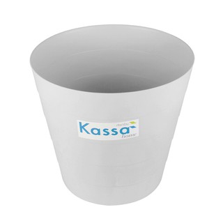 KASSA HOME ถังขยะ Rose รุ่น 2242 ขนาด 25 x 26 x 25 ซม. สีเทา KASSA HOME Trash Can Rose 2242 Size 25 x 26 x 25 CM. Gray