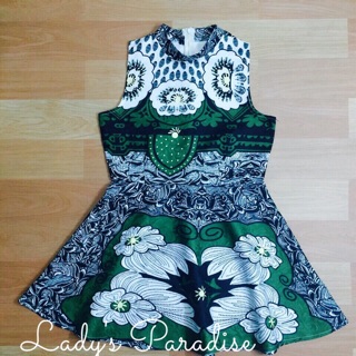 Mini dress น่ารักแขนกุดซิปหลัง