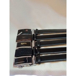 เข็มขัดออโต้หัวล็อคเส้นใหญ่สีดำ 1 เส้น 100 บาท