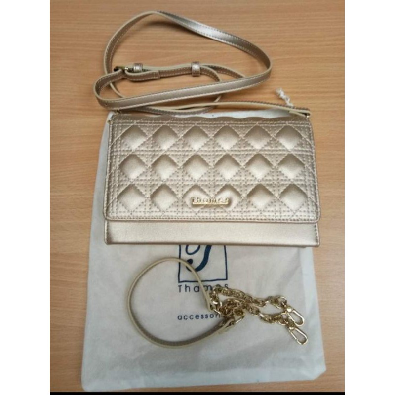 กระเป๋าแฟชั่น Thames gold