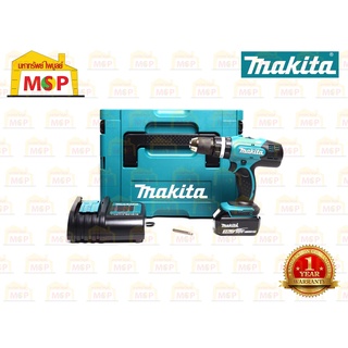 Makita สว่านกระแทกไร้สาย 18V DHP453SF1J แบต 3.0Ahx1+แท่นชาร์จ CAN #NT