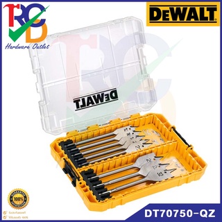 Dewalt DT70750-QZ 8pcs Flat Drill Bit Set for Wood 12mm - 32mm ดอกสว่านเจาะไม้ 8ชิ้น ขนาด12มม.-32มม.