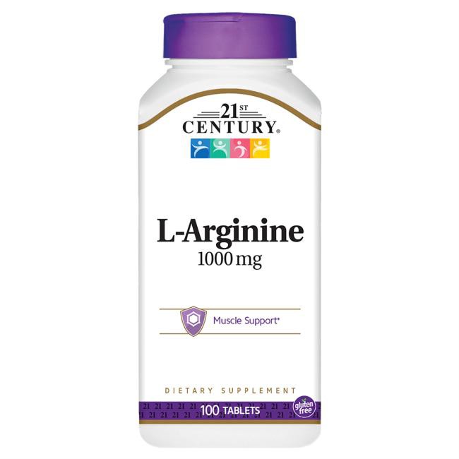 21st Century L-Arginine 1,000 mg 100 Tablets