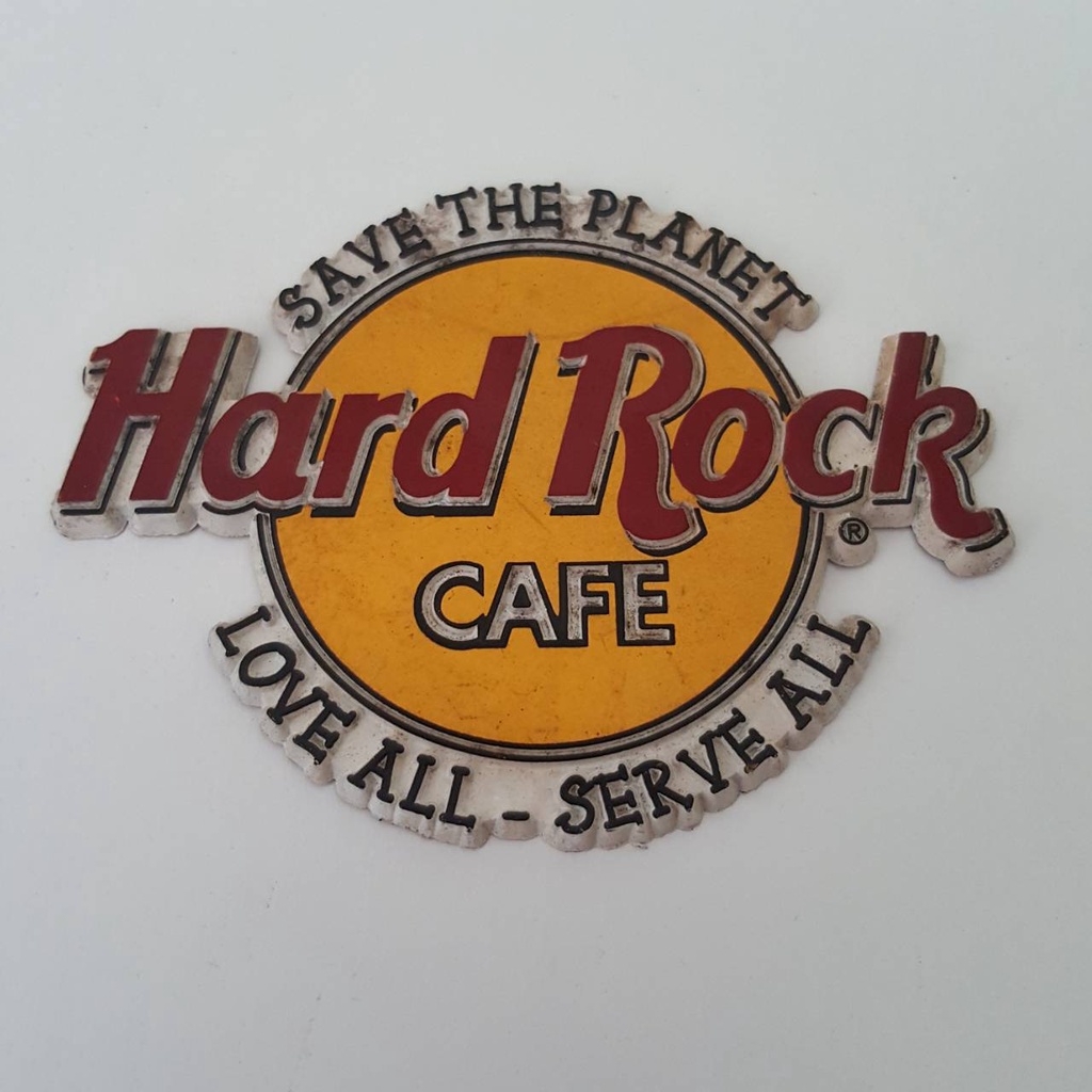 แม่เหล็กติดตู้เย็น Hard Rock Cafe ของสะสม ของที่ระลึก Fridge Magnet - ของมือสอง ของแท้จากอเมริกา