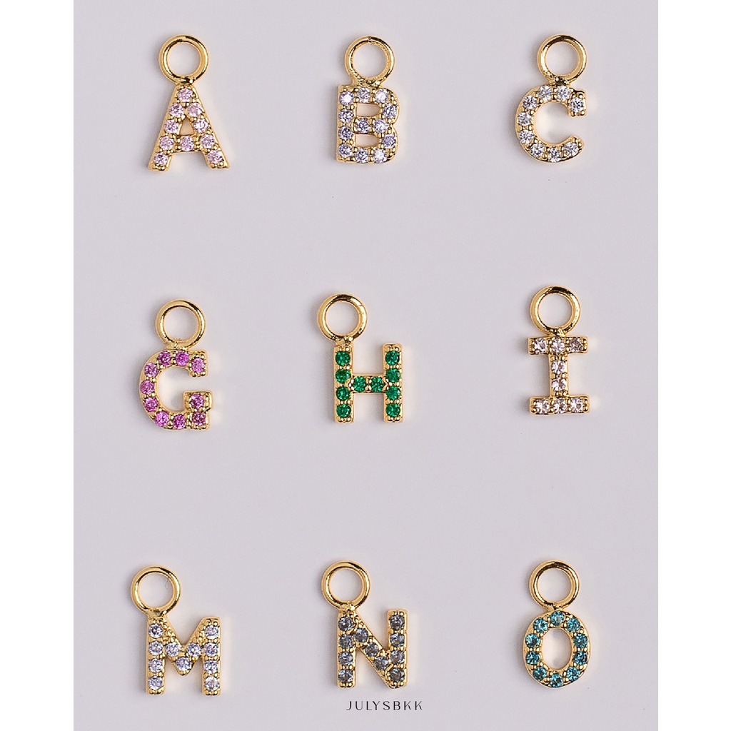 Julys - color alphabet charms