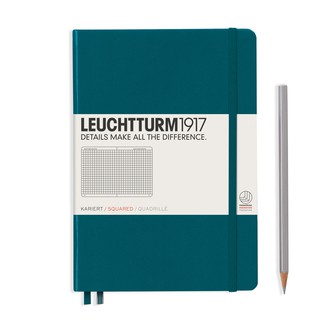 Leuchtturm1917 Hardcover Notebooks "Pacific Green" สมุดโน๊ต Leuchtturm1917 ปกแข็ง สีเขียว