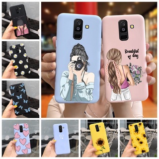 เคสโทรศัพท์มือถือ ซิลิโคนนุ่ม ลายดอกทานตะวัน ดอกเดซี่ สีแคนดี้ สําหรับ Samsung Galaxy J8 2018 J810 J810F SM-J810Y