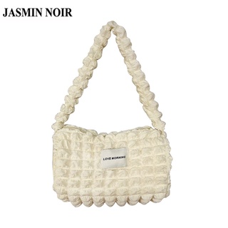 Jasmin NOIR กระเป๋าถือ กระเป๋าสะพายไหล่ ลายสก๊อต แฟชั่นสําหรับสตรี