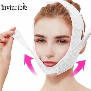 V Cheek Lift Thin Breathable Bandage Mask/ Reduce Double Chin Shaper Band/ Anti Wrinkle Double Adjustable Face Shaper Belt